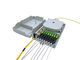 IP54 8-portowa skrzynka zaciskowa światłowodu FTTH Mid Span Odporność na wstrząsy UV Szary PC