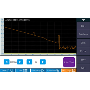 Zestawy narzędzi włókniste OTDR Tester światłowodowy 1310/1550nm 26/24dB Test Range 500m-100Km 3