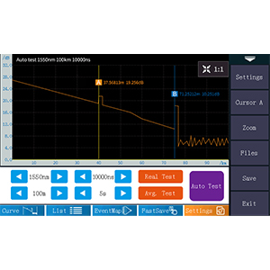 Zestawy narzędzi włókniste OTDR Tester światłowodowy 1310/1550nm 26/24dB Test Range 500m-100Km 4
