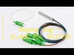1*4 SC/APC mini PLC Splitter Block Typ 900um FTTH PON Passive ODN LSZH 1Meter Pigtails