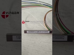 1x9 Włókno optyczne PLC Splitter 50%:50% Niezrównoważony współczynnik rozdzielenia z łącznikami SC APC