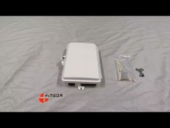 4 porty UV odporne na działanie pogody FTTH Fiber Termination Box 4 Fibers SC Wall Mount Box