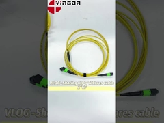 12 Włókno MTP Stalowe Pancerne Włókno Optyczne MTP MPO Kabel okrągły, MTP Patch Cord