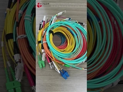 SC-SC Multimode Fiber Optic Patch Cord 50 (125)um Duplex 2,0 mm z beżową zaciską