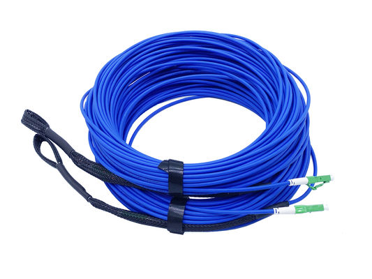 Wstępnie zakończony opancerzony patchcord światłowodowy FTTH LC APC UL V0 Zmniejszający palność