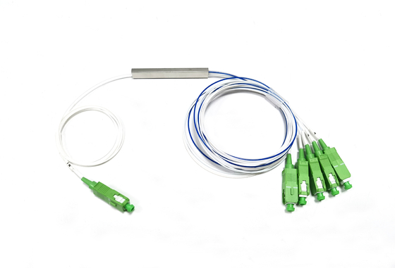 kupować FTTR Passive 1:5 niezbalansowany mini bezblokowy światłowodowy rozdzielacz PLC SC 1X5 70/30 60/40 produkcja online