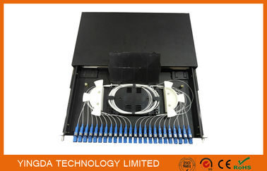 kupować Standardowa listwa przesuwna metalowa 19 "panel patch panel 12/24 portowa optyczna skrzynka rozdzielcza GPSM-1U / 2U / 4U produkcja online