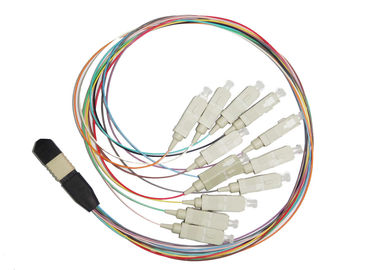 kupować Kabel MPO APC męski na FC APC Fan Out Single Mode 12 Fiber do zastosowań o dużej gęstości produkcja online