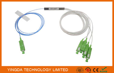 kupować 1 * 4 SC / APC Blokada PLC Blok typu blister 900um FTTH PON Pasywne ODN LSZH 1Meter Pigtails produkcja online