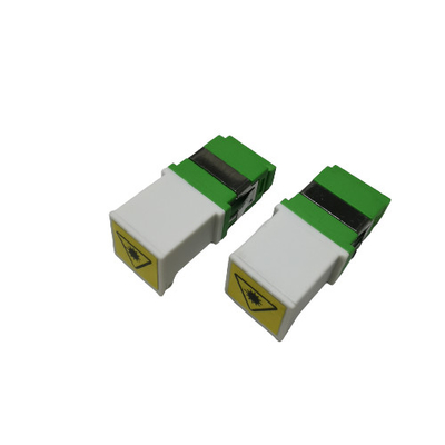 kupować Adapter złącza światłowodowego SC APC Simplex bez kołnierza, zielony, biały, metalowy laser zaciskowy produkcja online