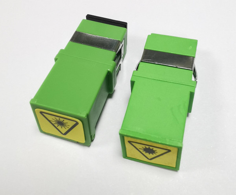kupować SC APC Adapter światłowodowy SM Simplex Przesłona bez kołnierza Zielony produkcja online