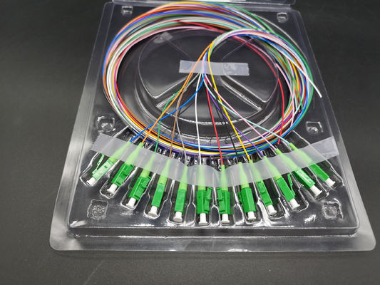kupować Łącznik LC APC Kabel światłowodowy 12 kolorystyczny Pigtails SM G657A1 produkcja online