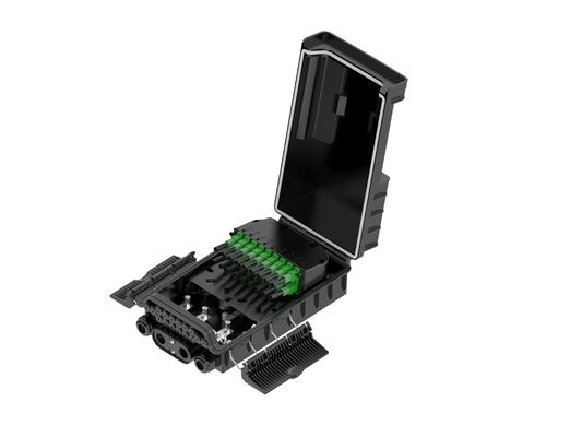 kupować Fabryka włókna optycznego NAP Caja De Terminal 36 rdzeni Ftth Fiber Optic Splitter Box FAT Black ABS PC produkcja online
