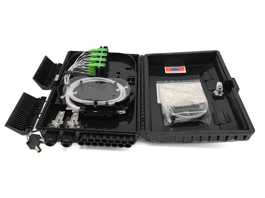 kupować YINGDA 16 rdzeni zewnętrzna ściana montaż włókna optycznego Splitter Box IP68 PC + ABS plastikowy NAP produkcja online