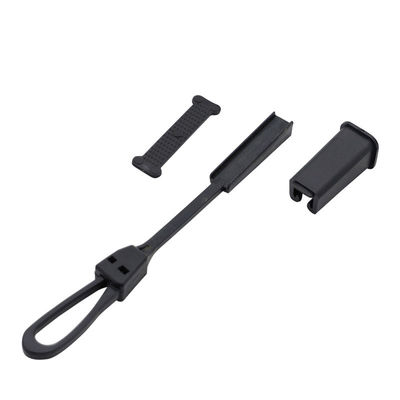kupować FTTH Plastic Drop Wire Clamp Czarny zestaw instalacji kabli dla kabli 2*3mm 2*5mm produkcja online
