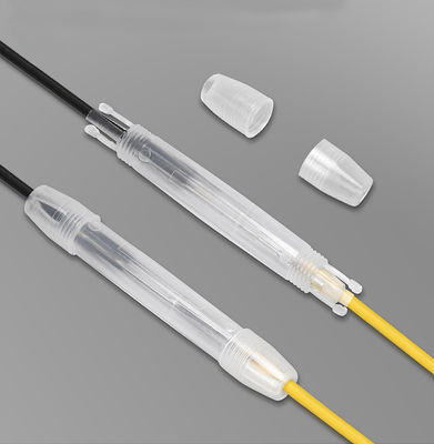 kupować 1 rdzeń Przejrzysty Mini FTTH Drop Cable Splice Protection Box ABS PP Do użytku wewnętrznego produkcja online