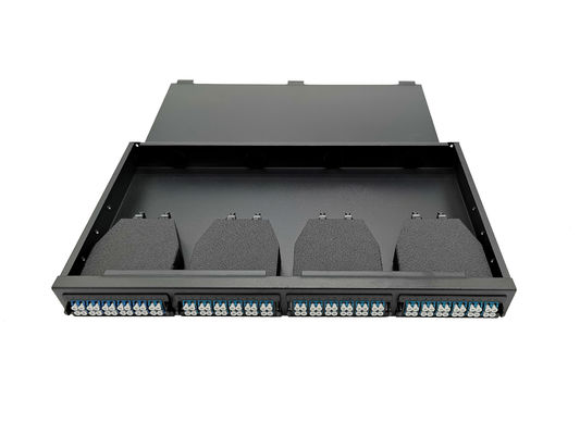 kupować 1U MTP MPO Panel patch kablowy do sieci obszarów magazynowych - kanał światłowodowy produkcja online