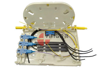 kupować 4-portowy terminal światłowodowy OTB FTB104E plastikowy biały do ​​FTTH Drop Cable 2 * 3MM produkcja online