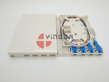 kupować Uncut 4 Fibres Mini optical Splice Box, ABS White Fibre Terminal Box do 1 * 4 Steel Tube Splitter produkcja online