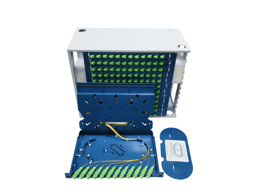 kupować 19'' Fiber Optic Patch Panel Max Capacity 144 Fiber SC LC FC ST Connector Rack Mount With Integrated Splice Tray 12 Port produkcja online