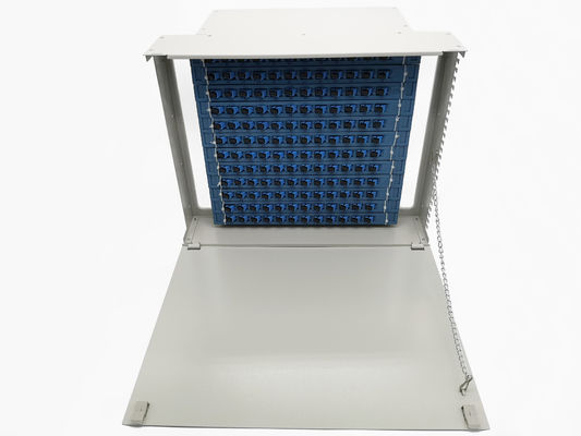 kupować Jednostkowe drzwi Fiber Optic Patch Panel Rack Mount Dla 12-144 SC LC FC ST łączników produkcja online
