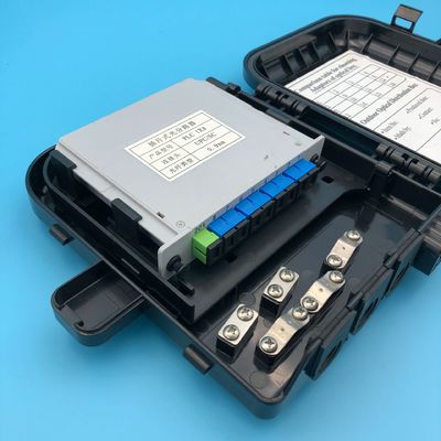 kupować FDB0208B Pudełko końcowe światłowodowe do zastosowań zewnętrznych z 2 otworami wejściowymi kabli i 8 adapterami SC produkcja online
