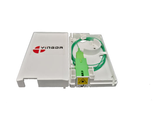 kupować SC Simplex / LC Duplex Fiber Optic Termination Box ABS Fiber Wall Socket 1core produkcja online