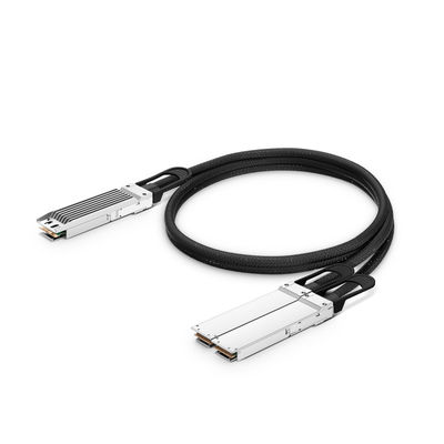 kupować 1M Kompatybilny 800G OSFP Fined Top do 2 x 400G OSFP Flat Top Ethernet Passive Direct Attach Copper Breakout Cable produkcja online