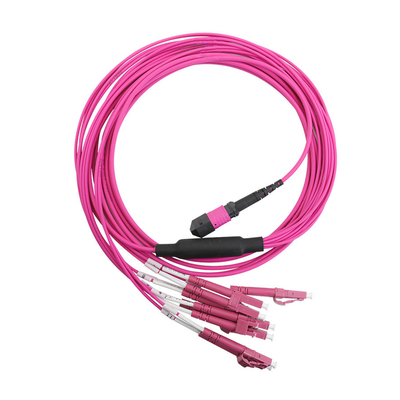 kupować Kabel krosowy MPO MPO-LC MPO/MTP do 6 x LC UPC Duplex 12 Włókien OM4 MM Typ A Breakout Kabel krosowy 5 metrów 10 metrów produkcja online