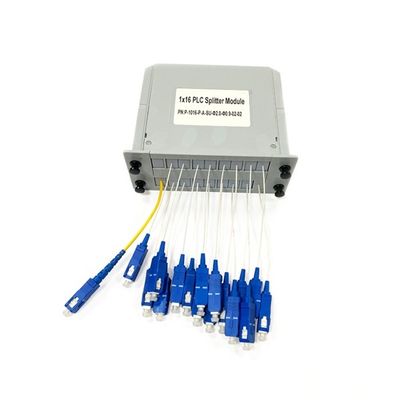 kupować Nowy PLC Fiber Optic Splitter Plug-in typu 1x16 LGX wstaw karty pudełkowej z modułem SC/UPC Connector w systemach telekomunikacyjnych produkcja online
