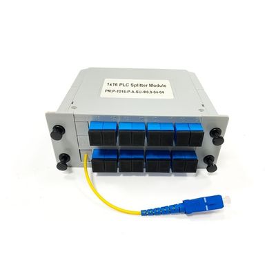 kupować Fiber optic PLC splitter modular 1:16 1 to 16 SC/UPC  Cassette Card  with 2.0mm 1m Yellow Pigtail produkcja online