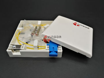 kupować 1 port PP Ftth światłowodowa skrzynka końcowa SC UPC panel gniazdowy z metalowym zaciskiem kablowym produkcja online