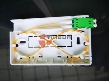 kupować 2-portowa skrzynka abonencka użytkownika końcowego LC / APC Duplex Optical Fiber Plastikowy uchwyt ścienny produkcja online