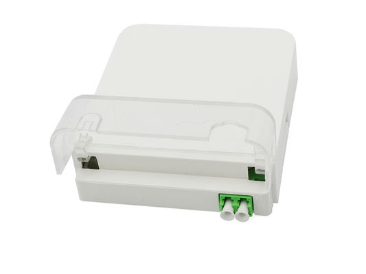 kupować 2-portowe złącze światłowodowe LC / APC Duplex FTTH Gniazdo ścienne IP54 Wewnętrzny ABS + PC produkcja online