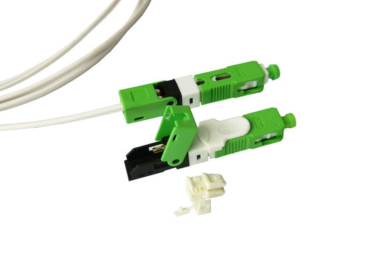 kupować ESC250D SC Złącze mechaniczne APC do szybkiego montażu FTTH do kabla upuszczającego 2 * 3 mm Zielony produkcja online