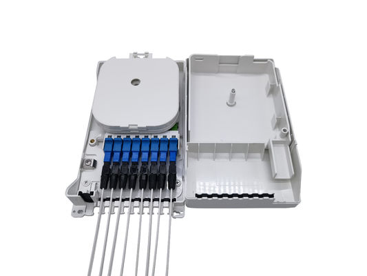 kupować Wewnętrzna IP54 naścienna biała skrzynka przyłączeniowa kabla światłowodowego FTTH Mini Compact 8-żyłowy adapter SC produkcja online