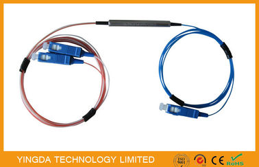 kupować 1 x 2 Pod Fiber Optic Plc Splitter Coupler, bezpiecznik Fbt 1310nm 1550nm Podwójne okno 50% / 50% produkcja online