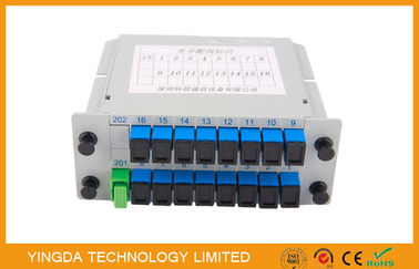 kupować 1260 - 1650 Nm Lgx 1 * 16 Rozdzielacz światłowodu wielosystemowego 1 x 16 2 Slot produkcja online