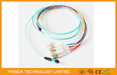 kupować Wielomodowy kabel MTP MPO OM3 10G Płaski kabel taśmowy OFNR 12 włókien produkcja online