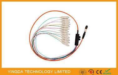 kupować Wysokiej gęstości LC SC ST MT-RJ MTP MPO Kabel TIA-604-5 / MTP Patch Cord produkcja online