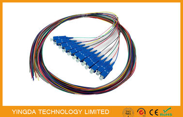 kupować SC / UPC SC / PC Kable światłowodowe Multi Cord Optic Pigtail 12 Core 0.9mm produkcja online