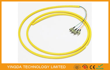 kupować ODF Blowy Fiber Pigtail 4 Kreski LSZH 0.9mm Yellow, Single Mode Pigtail produkcja online