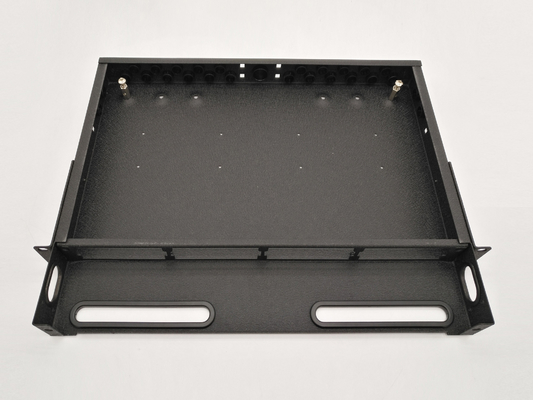 kupować 96 Fibres Rack Mount MTP MPO Panel krosowy do zarządzania kasetami z 24 światłowodowymi kablami do samochodów ciężarowych produkcja online
