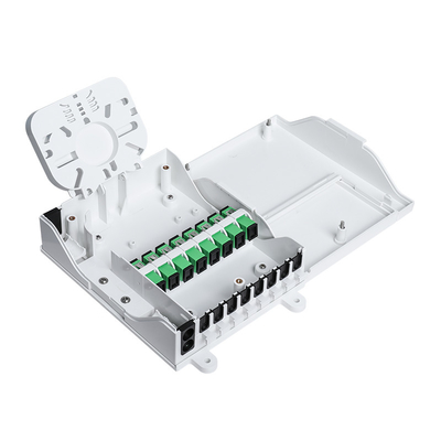 kupować Wewnętrzne gniazdo terminala światłowodowego NAP ze złączami FTTH SC / UPC 1x Splitter White produkcja online