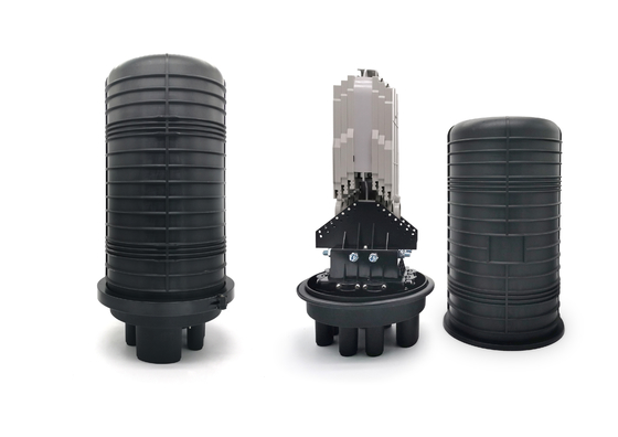 kupować 288 rdzeni Dome Fibre Optic Fusion Splice Closure Box 1Oval 6 okrągłych portów Kanał włazowy napowietrzny produkcja online