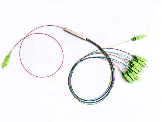 kupować Stalowy rozdzielacz światłowodowy NAP G657A1 1x9 FTTR PLC Splitter Złącze SC APC produkcja online