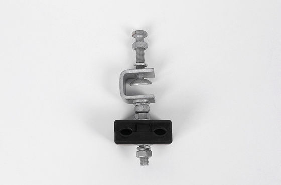 ADSS Cable Downlead Clamps For Pole or Tower Installation Metal with Rubber