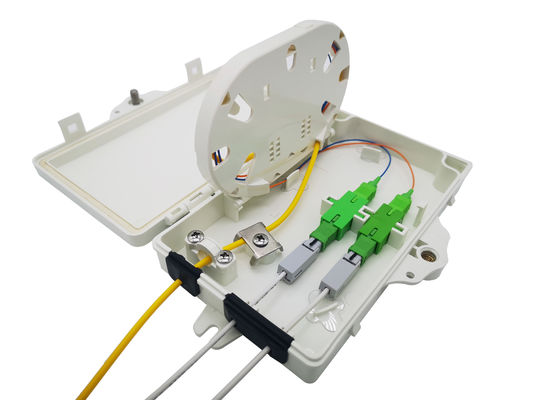 Wszystkie montaż światła szary FTTH skrzynki światłowodowej dla 2 sztuk SC SX lub LC DX Adapter