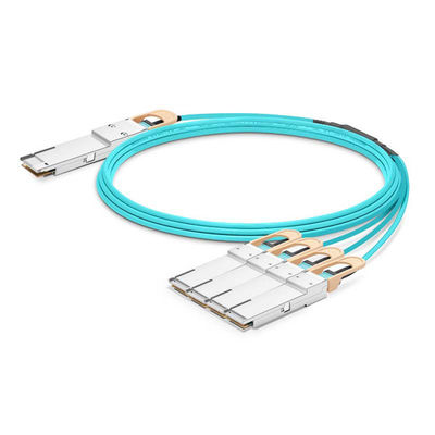 Wysokiej prędkości 400G QSFP-DD do 2x200G QSFP56 AOC Breakout Cable Active Optical Cable