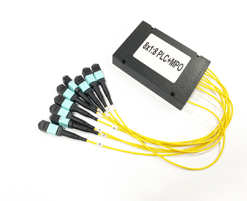 Rozdzielacz światłowodowy MPO MTP Connector FTTH 8 szt. 1x8 2,0 mm ABS Kaseta Wielomodowy OM3 PLC Splitter 1M
